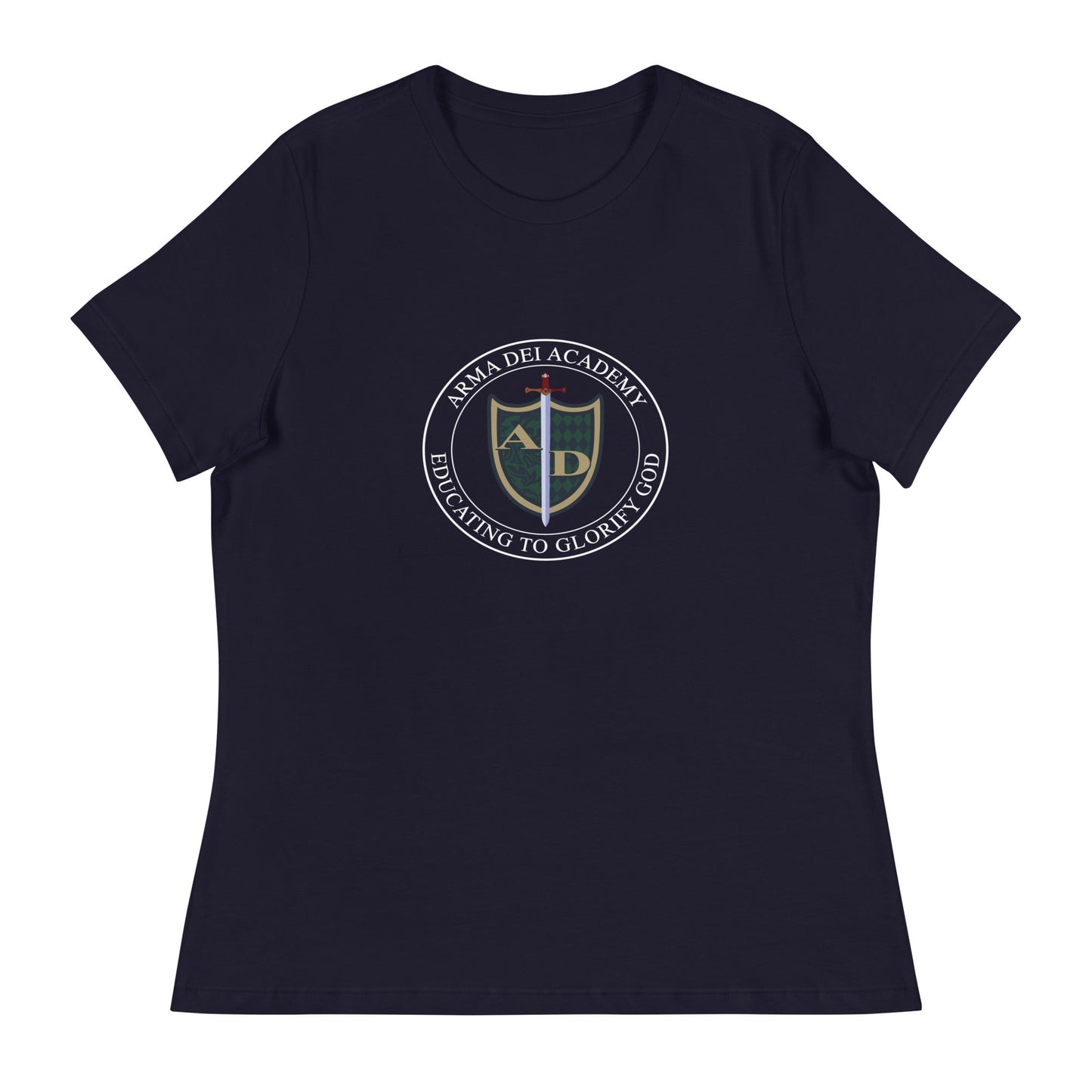 Performance | Women's Relaxed T Shirt | Arma Dei Academy | Emblem
