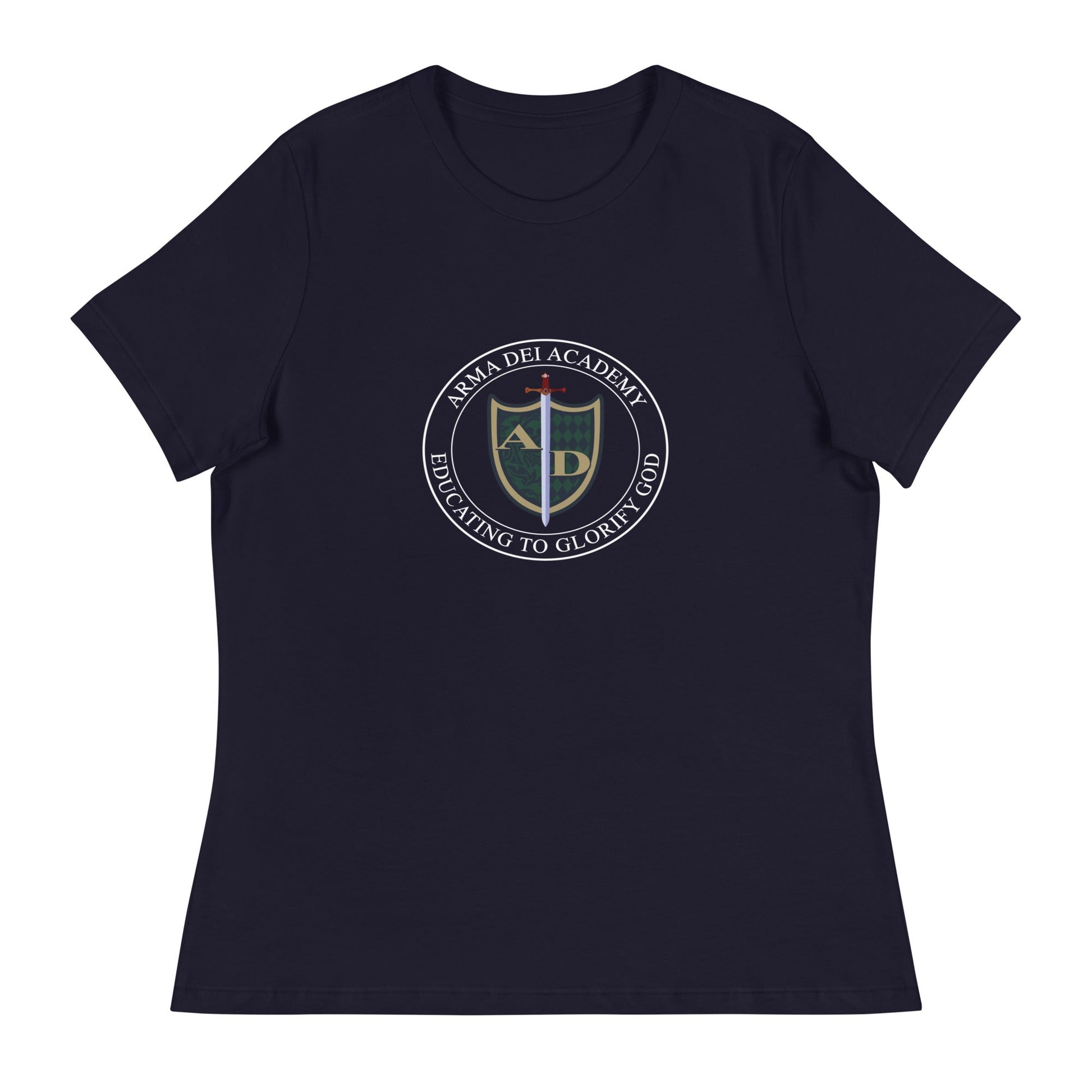 Performance | Women's Relaxed T Shirt | Arma Dei Academy | Emblem