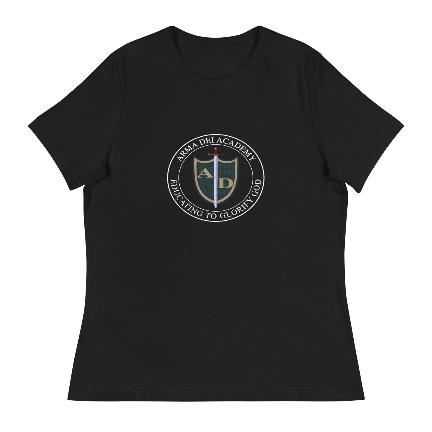 Performance | Women's Relaxed T Shirt | Arma Dei Academy | Emblem