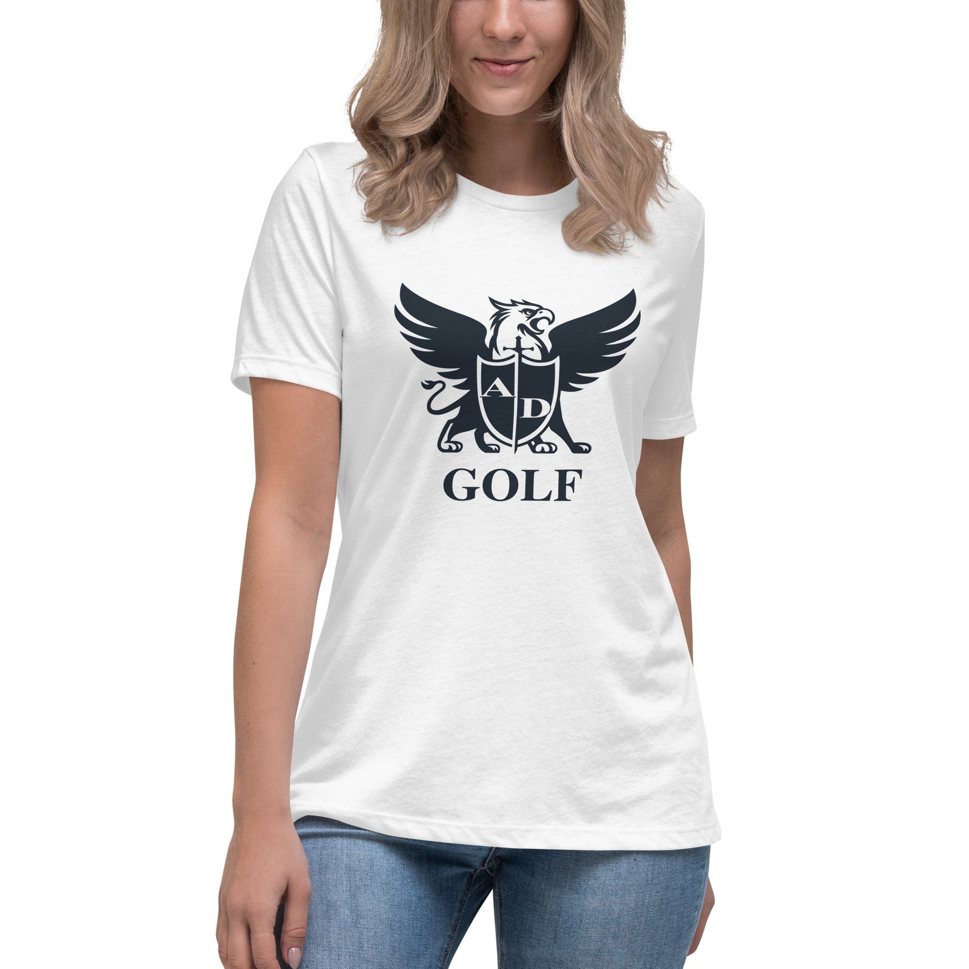 Performance | Women's Relaxed T Shirt | Arma Dei Academy Golf | Griffin Logo