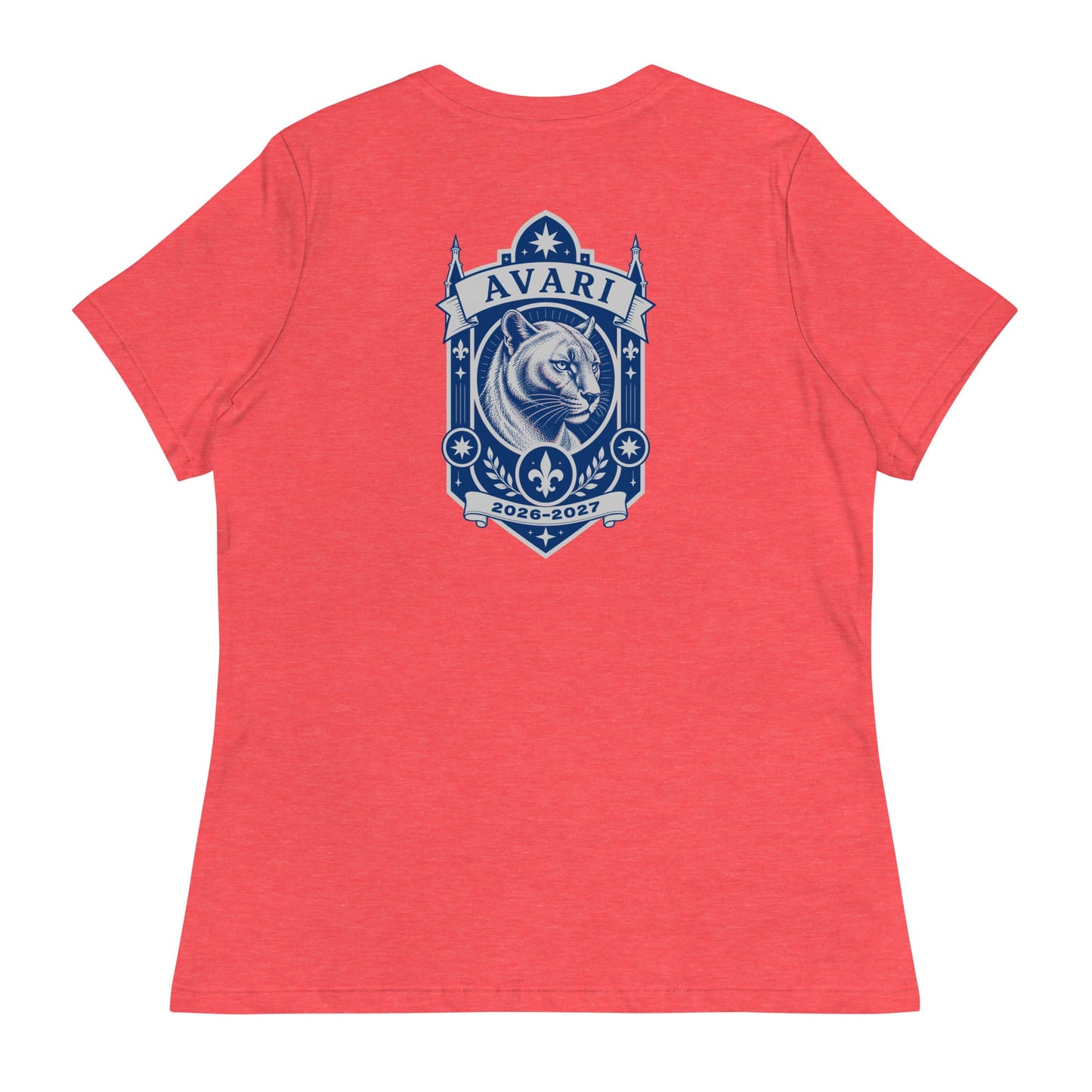 Performance | Women's Relaxed T Shirt | Arma Dei Academy Logic Houses | Avari Logo