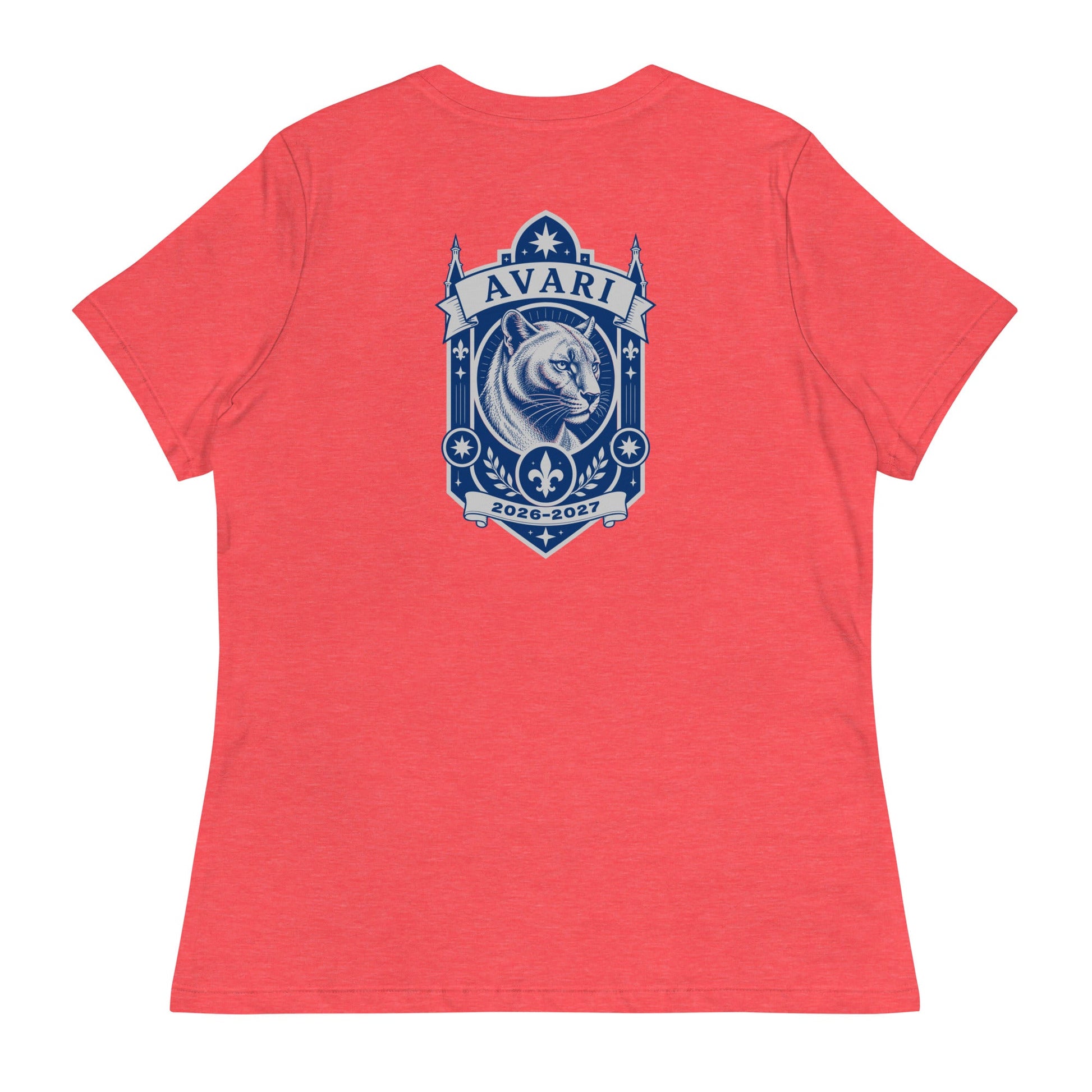 Performance | Women's Relaxed T Shirt | Arma Dei Academy Logic Houses | Avari Logo