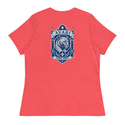 Performance | Women's Relaxed T Shirt | Arma Dei Academy Logic Houses | Avari Logo
