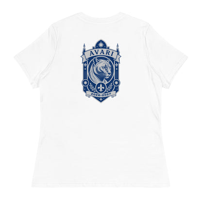 Performance | Women's Relaxed T Shirt | Arma Dei Academy Logic Houses | Avari Logo