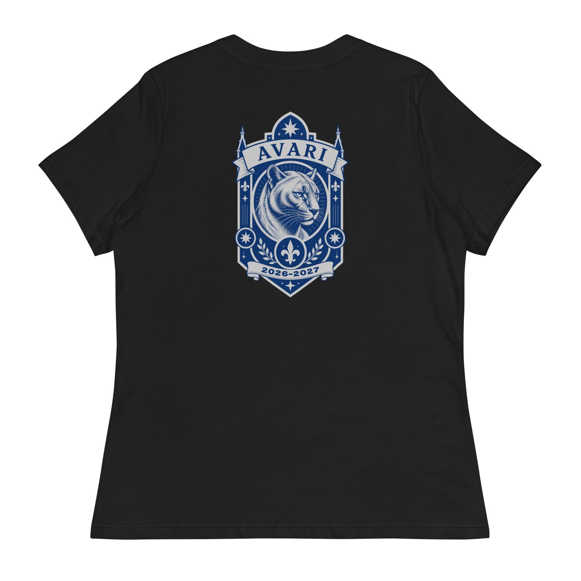 Performance | Women's Relaxed T Shirt | Arma Dei Academy Logic Houses | Avari Logo