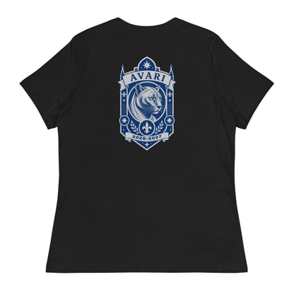 Performance | Women's Relaxed T Shirt | Arma Dei Academy Logic Houses | Avari Logo