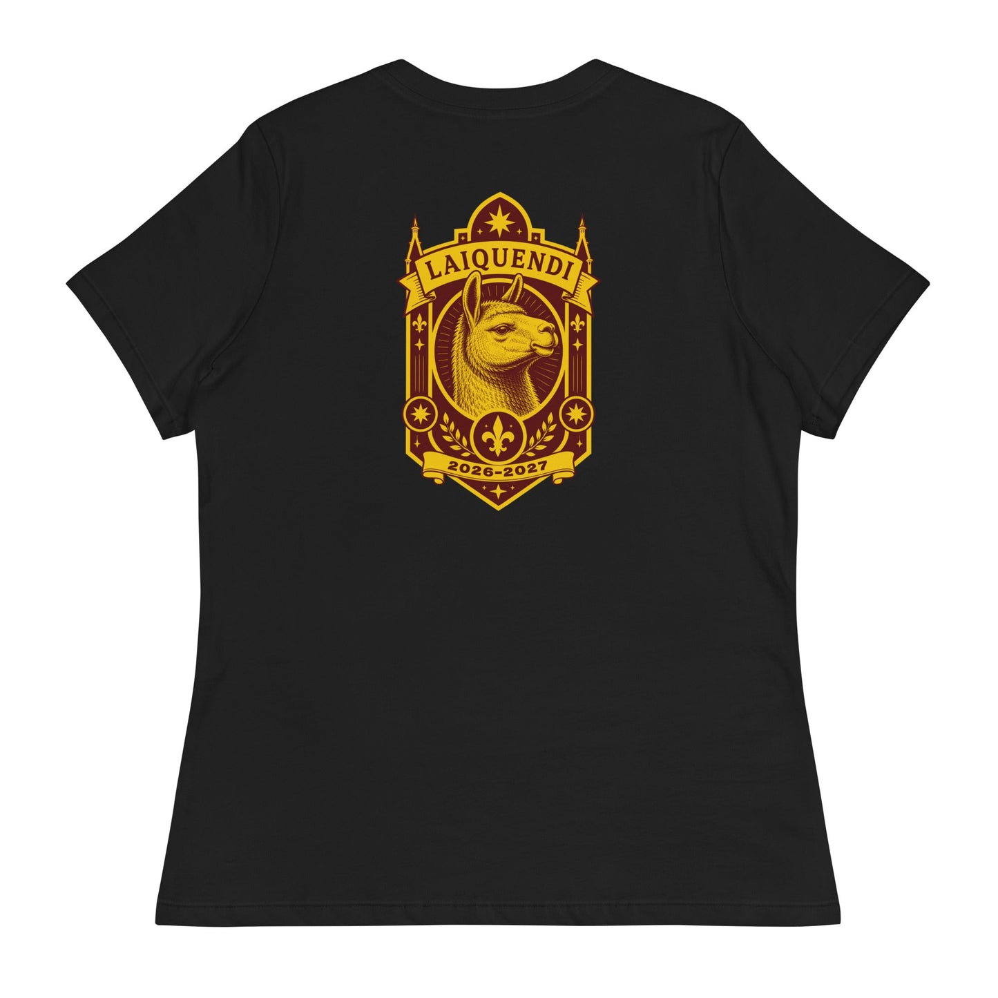 Performance | Women's Relaxed T Shirt | Arma Dei Academy Logic Houses | Laiquendi Logo