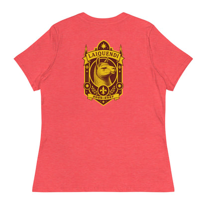 Performance | Women's Relaxed T Shirt | Arma Dei Academy Logic Houses | Laiquendi Logo