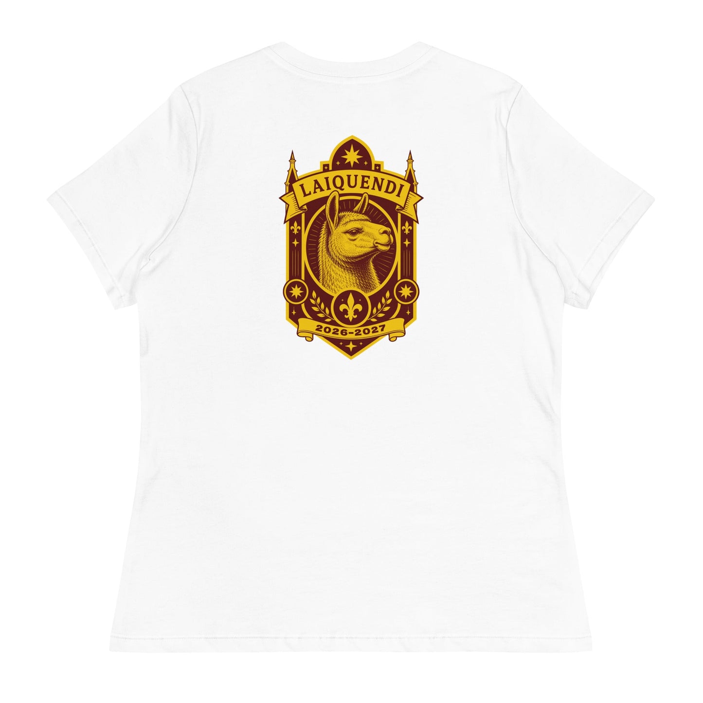 Performance | Women's Relaxed T Shirt | Arma Dei Academy Logic Houses | Laiquendi Logo