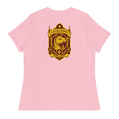 Performance | Women's Relaxed T Shirt | Arma Dei Academy Logic Houses | Laiquendi Logo