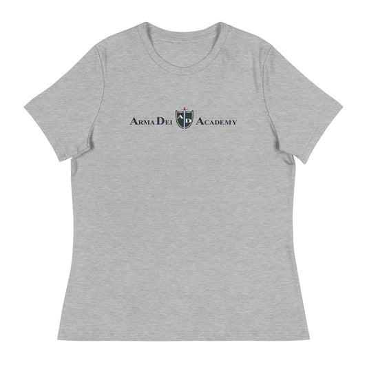Performance | Women's Relaxed T Shirt | Arma Dei Academy | Text Shield Logo