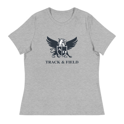 Performance | Women's Relaxed T Shirt | Arma Dei Academy Track and Field | Griffin Logo