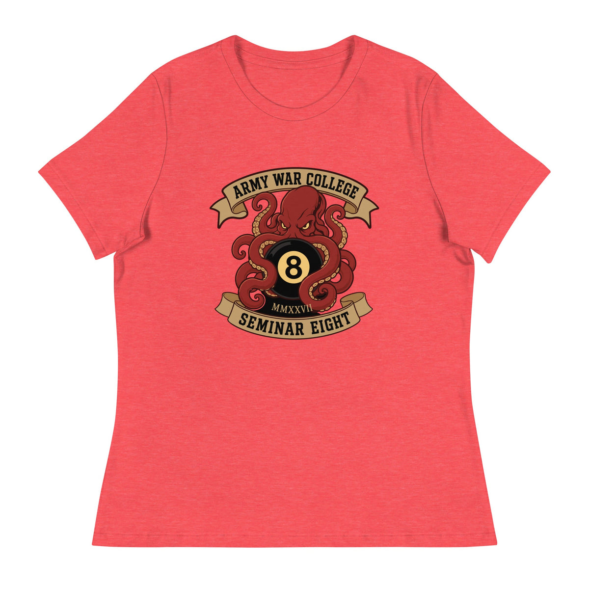 Performance | Women's Relaxed T Shirt | Army War College (Seminar 8) | Crest Logo