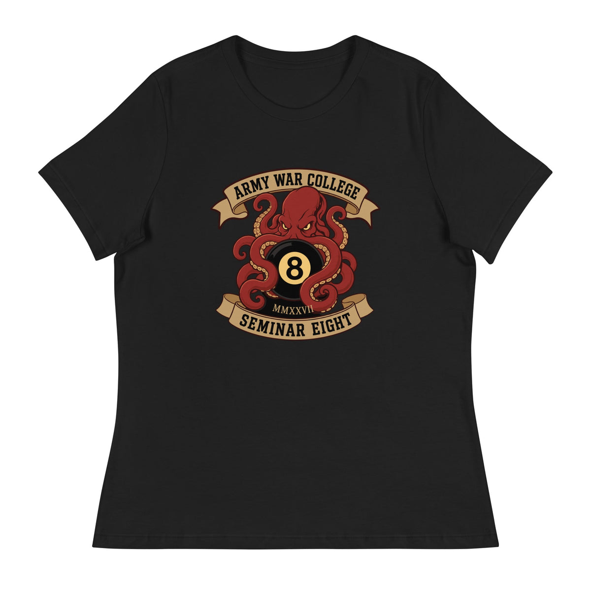Performance | Women's Relaxed T Shirt | Army War College (Seminar 8) | Crest Logo