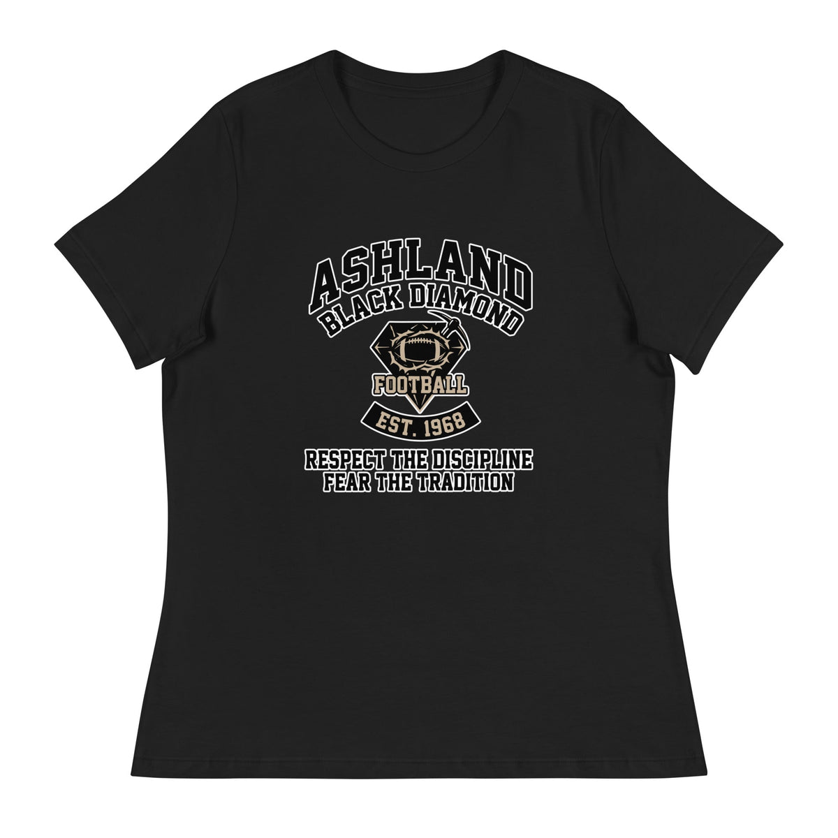 Performance | Women's Relaxed T Shirt | Ashland Black Diamonds | Emblem Logo