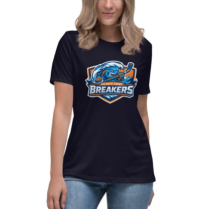 Performance | Women's Relaxed T Shirt | Atlantic Coast Breakers Hockey | Mascot Shield Logo