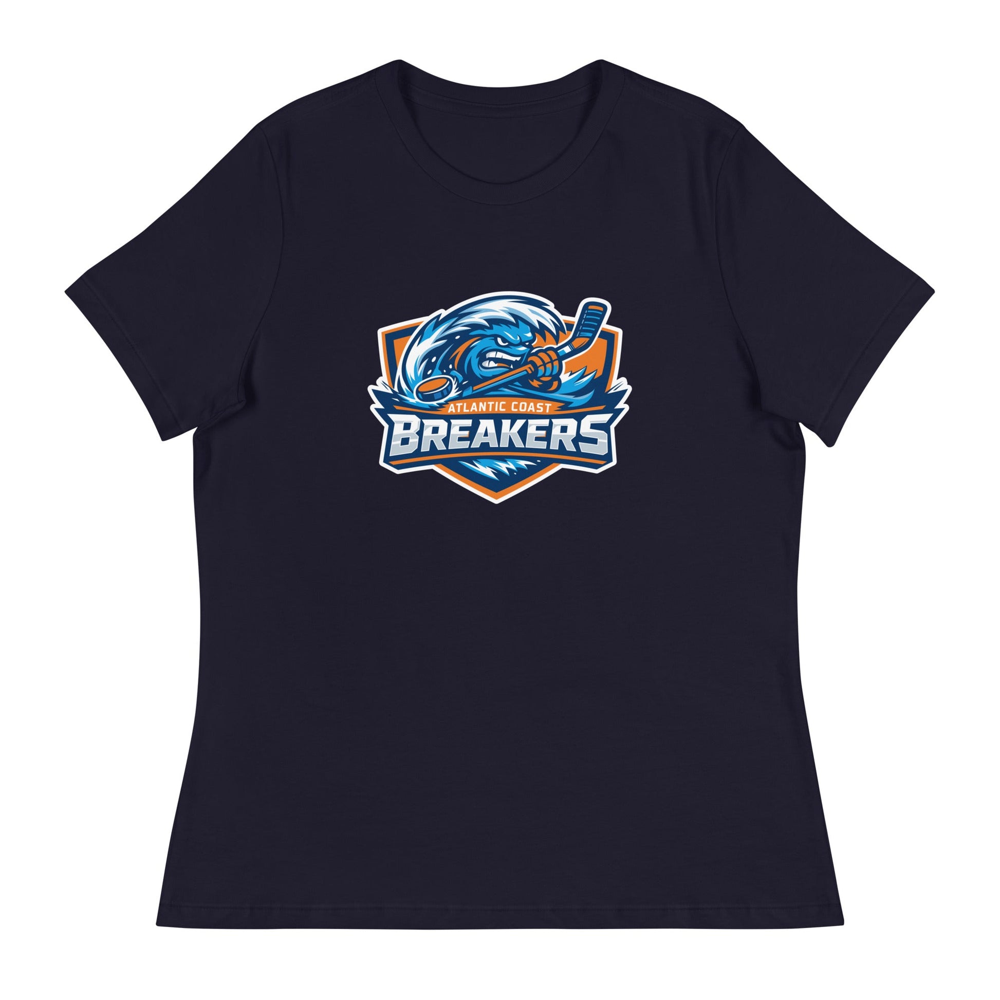 Performance | Women's Relaxed T Shirt | Atlantic Coast Breakers Hockey | Mascot Shield Logo