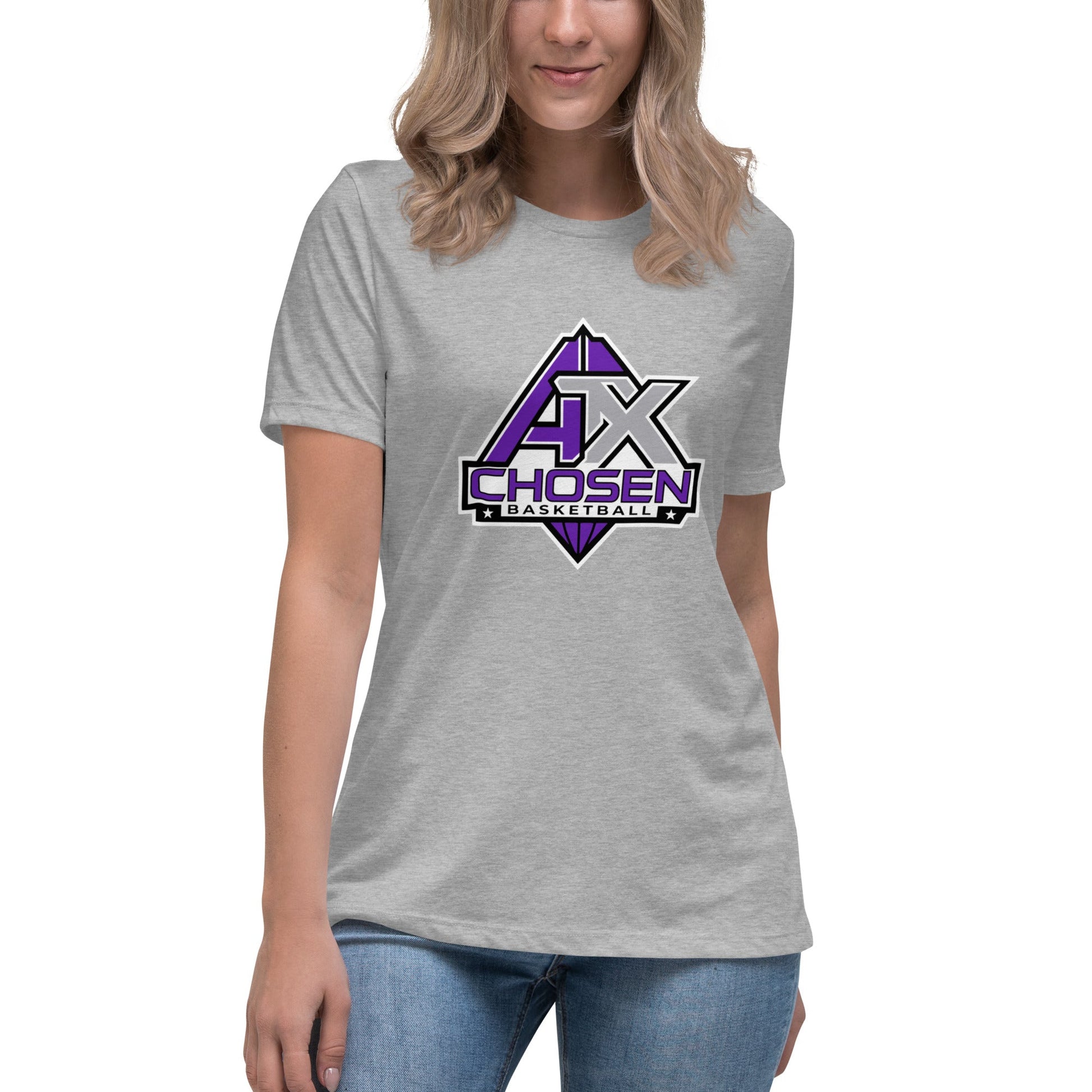 Performance | Women's Relaxed T Shirt | ATX CHOSEN Basketball | Icon Logo