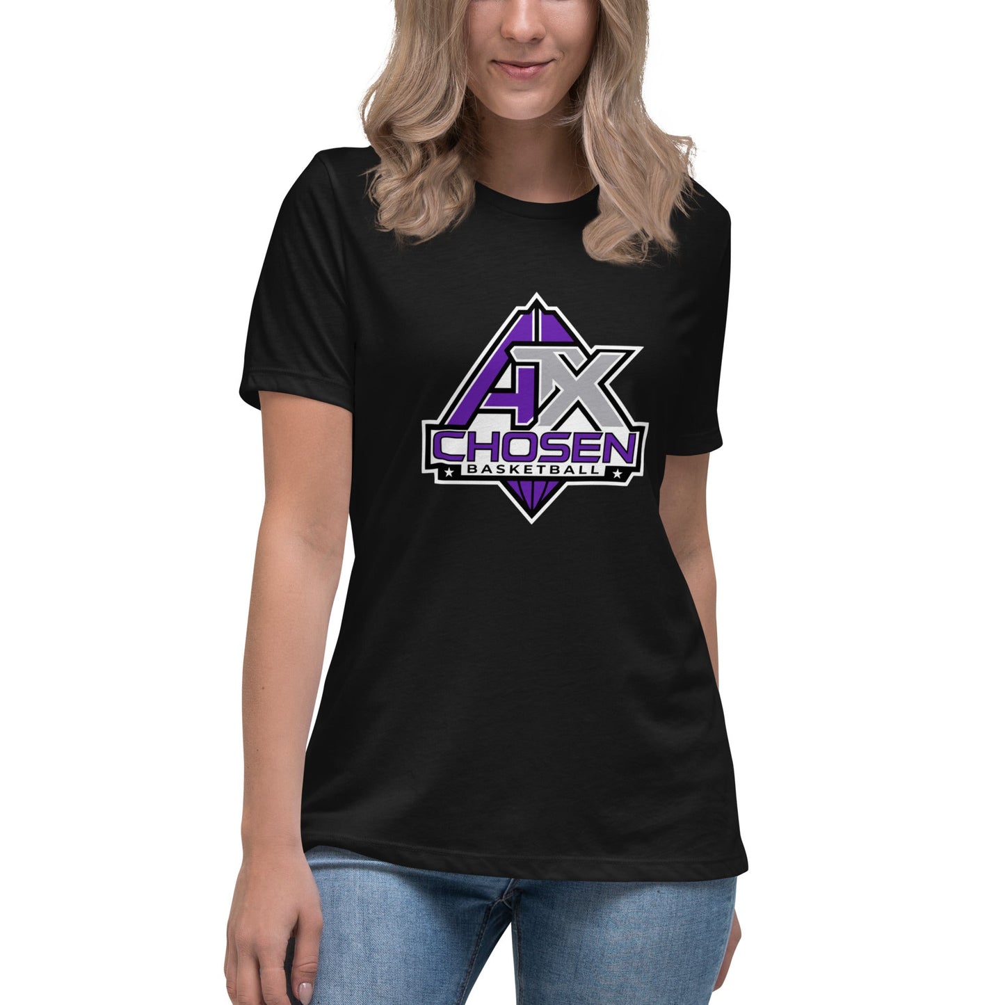 Performance | Women's Relaxed T Shirt | ATX CHOSEN Basketball | Icon Logo