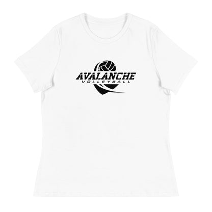 Performance | Women's Relaxed T Shirt | Avalanche Volleyball Club | Crest Logo