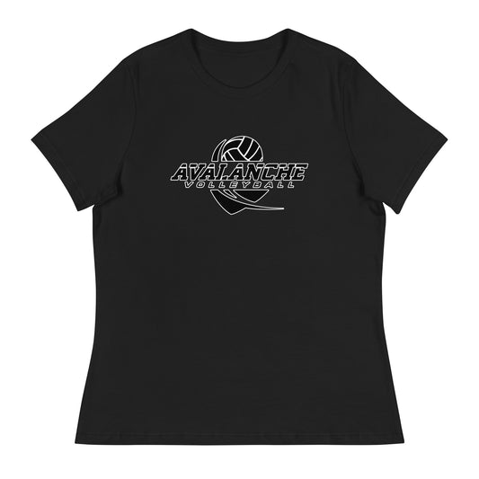 Performance | Women's Relaxed T Shirt | Avalanche Volleyball Club | Crest Logo