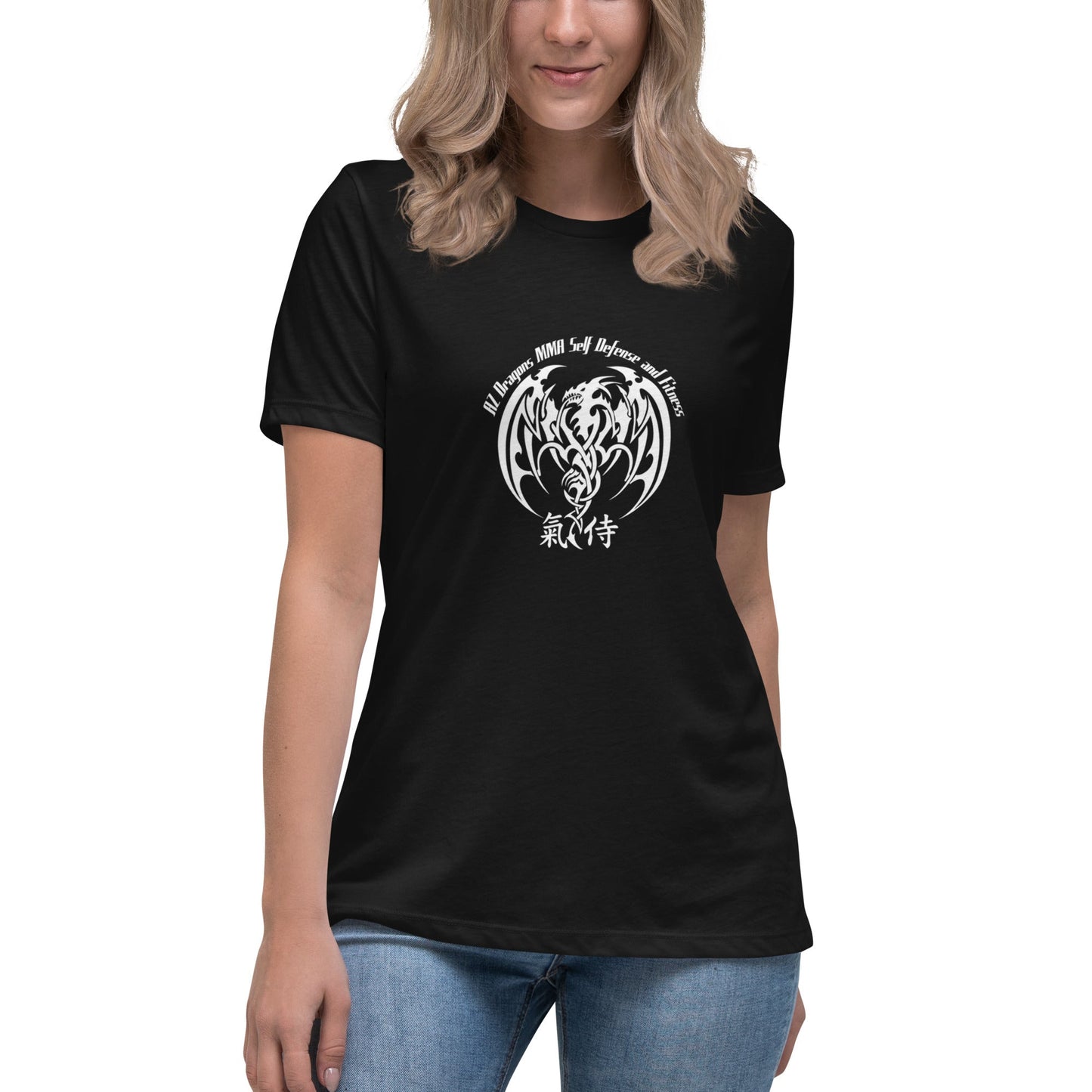 Performance | Women's Relaxed T Shirt | AZ DRAGONS MMA | Crest Logo
