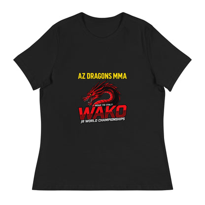 Performance | Women's Relaxed T Shirt | AZ DRAGONS MMA | Vanguard Logo