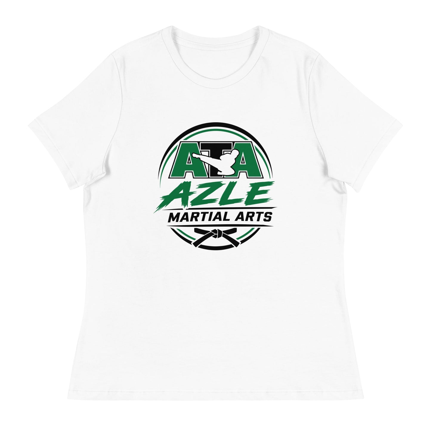Performance | Women's Relaxed T Shirt | Azle Martial Arts | Vanguard Emblem Logo