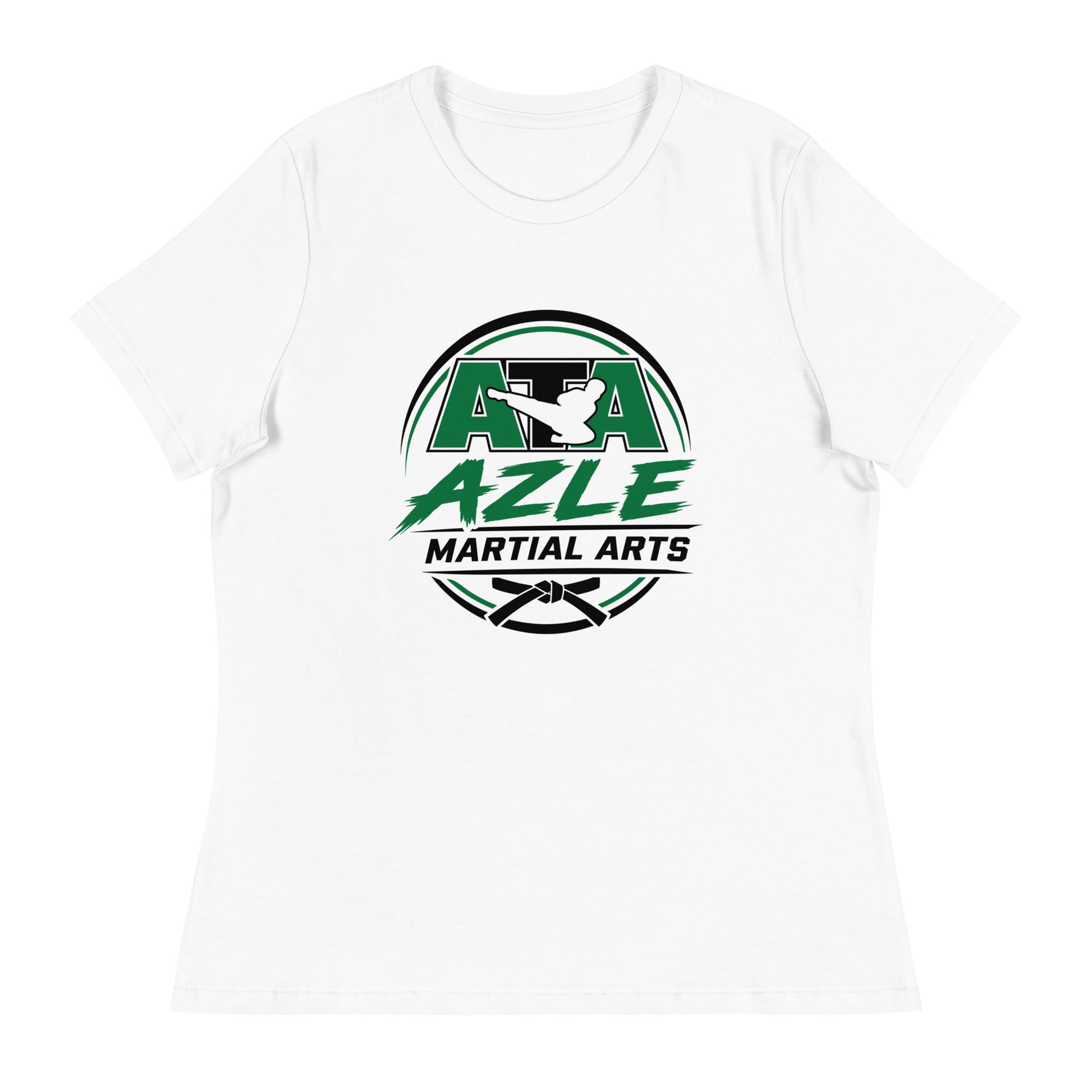 Performance | Women's Relaxed T Shirt | Azle Martial Arts | Vanguard Emblem Logo