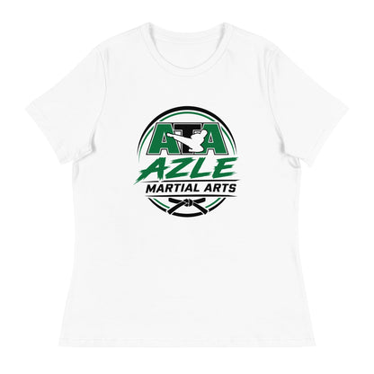 Performance | Women's Relaxed T Shirt | Azle Martial Arts | Vanguard Emblem Logo