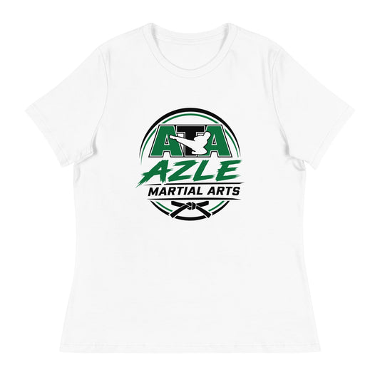 Performance | Women's Relaxed T Shirt | Azle Martial Arts | Vanguard Emblem Logo