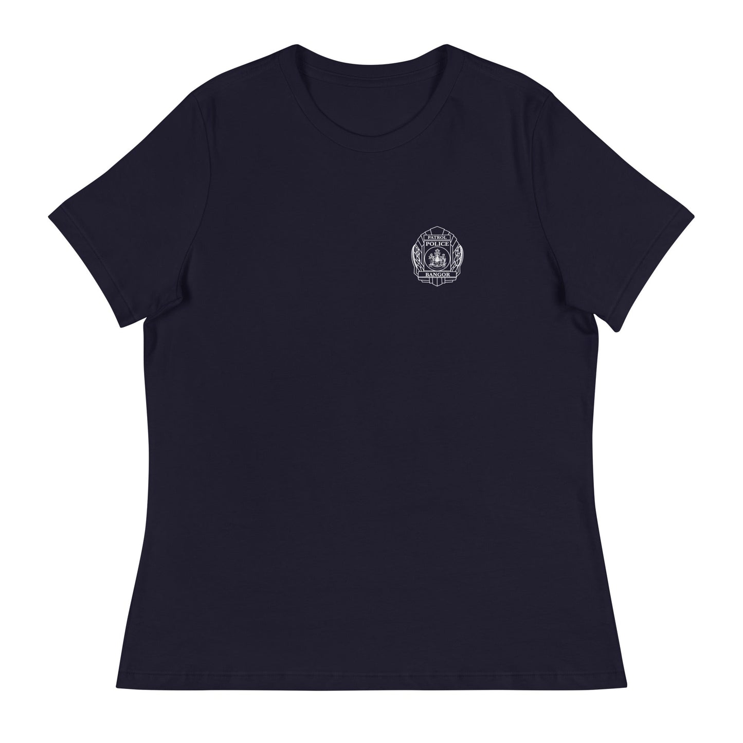 Performance | Women's Relaxed T Shirt | Bangor PD | Badge Logo