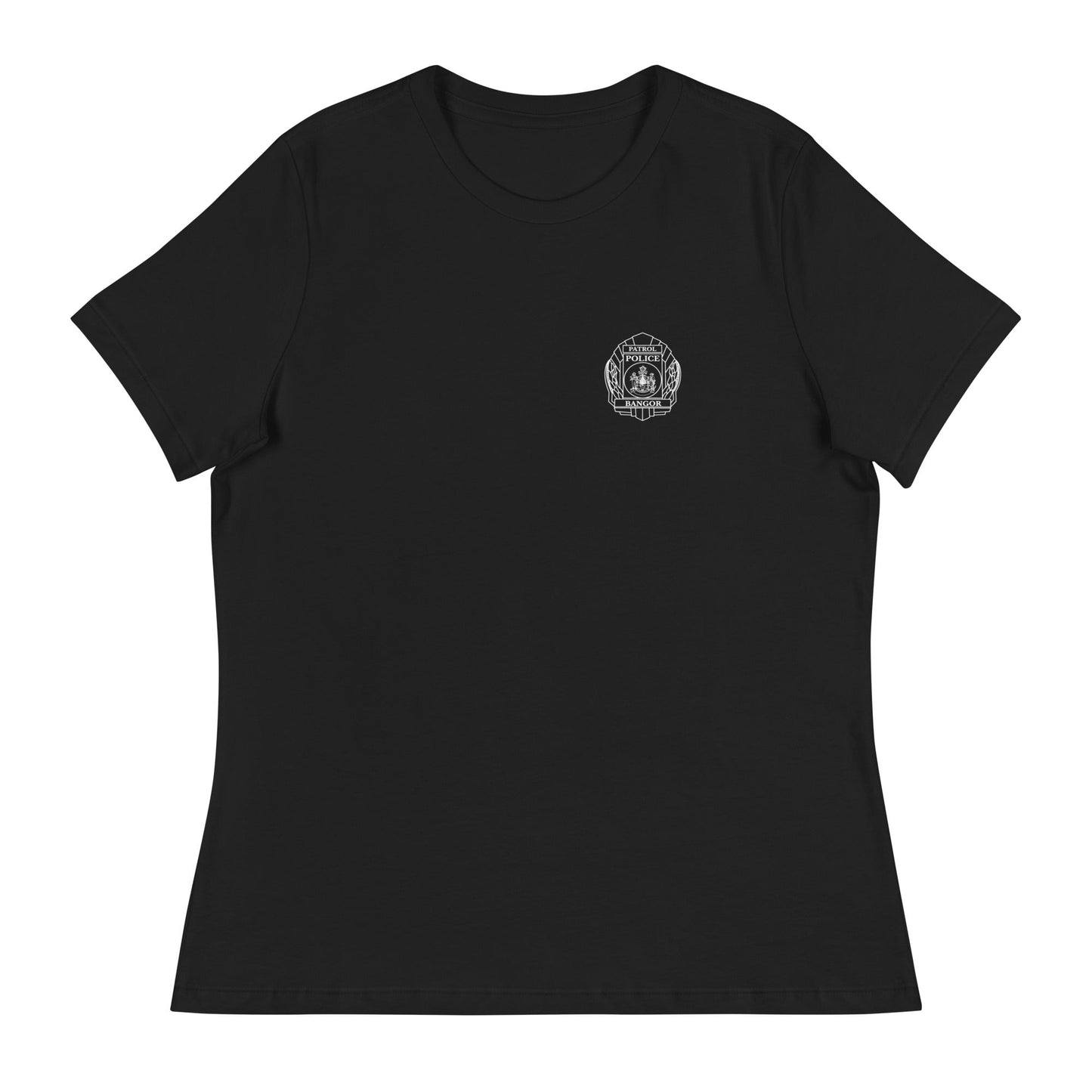 Performance | Women's Relaxed T Shirt | Bangor PD | Badge Logo