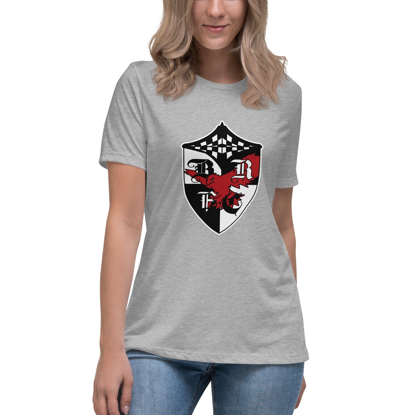 Performance | Women's Relaxed T Shirt | Bard College Rugby Football Club | Raptor Logo