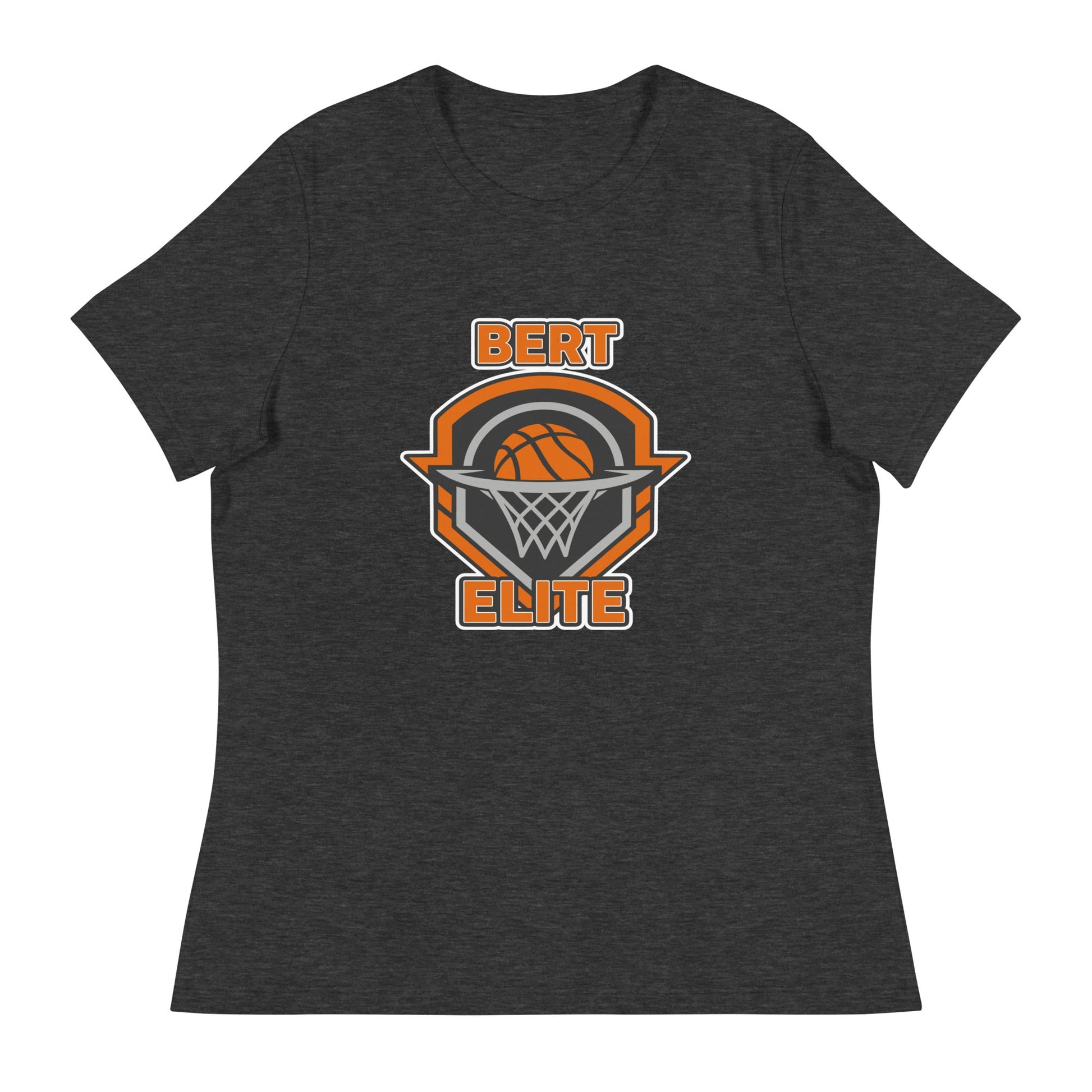 Performance | Women's Relaxed T Shirt | Bert Elite AAU | Hoop Badge Logo