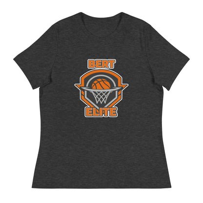 Performance | Women's Relaxed T Shirt | Bert Elite AAU | Hoop Badge Logo