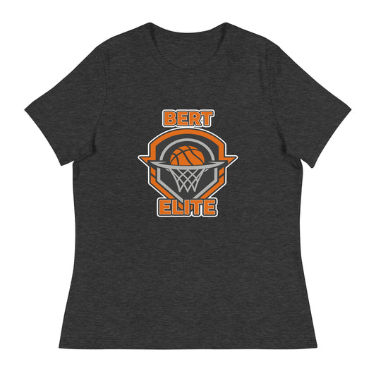 Performance | Women's Relaxed T Shirt | Bert Elite AAU | Hoop Badge Logo