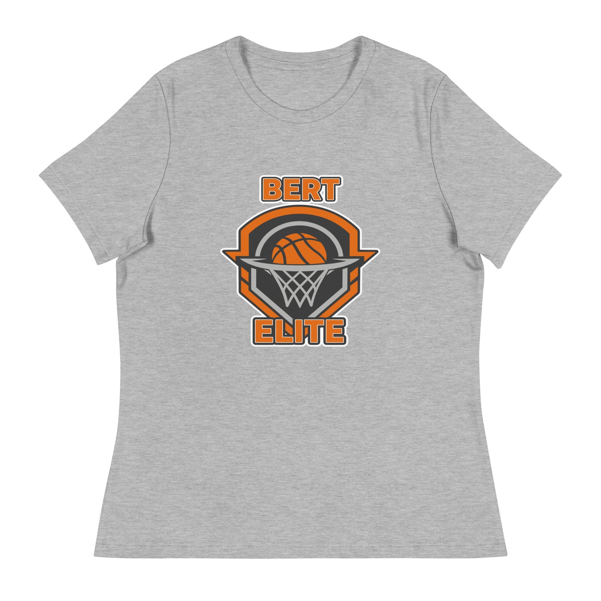Performance | Women's Relaxed T Shirt | Bert Elite AAU | Hoop Badge Logo