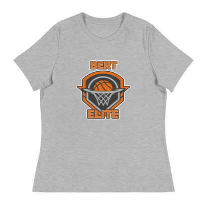 Performance | Women's Relaxed T Shirt | Bert Elite AAU | Hoop Badge Logo