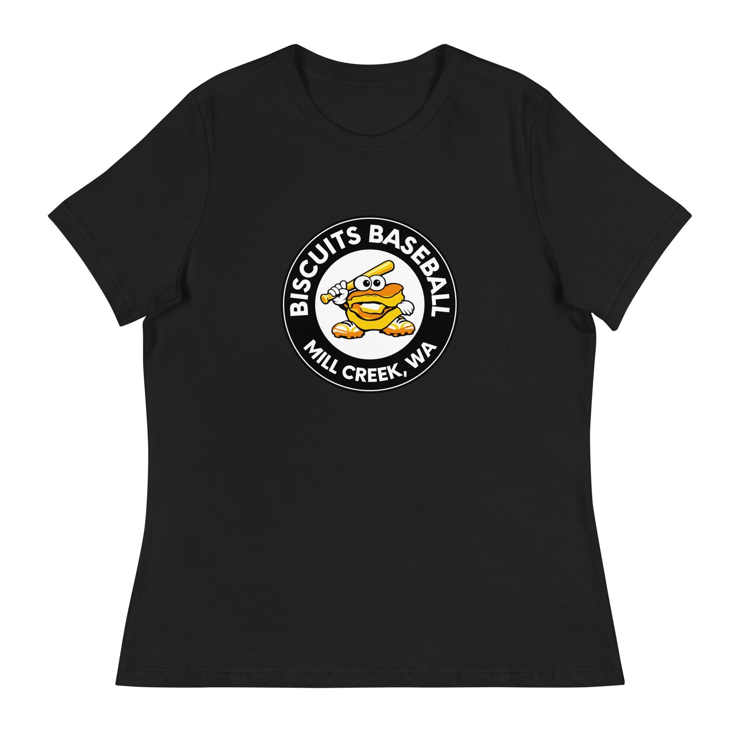 Performance | Women's Relaxed T Shirt | Biscuits Baseball MCLL | Mascot Logo
