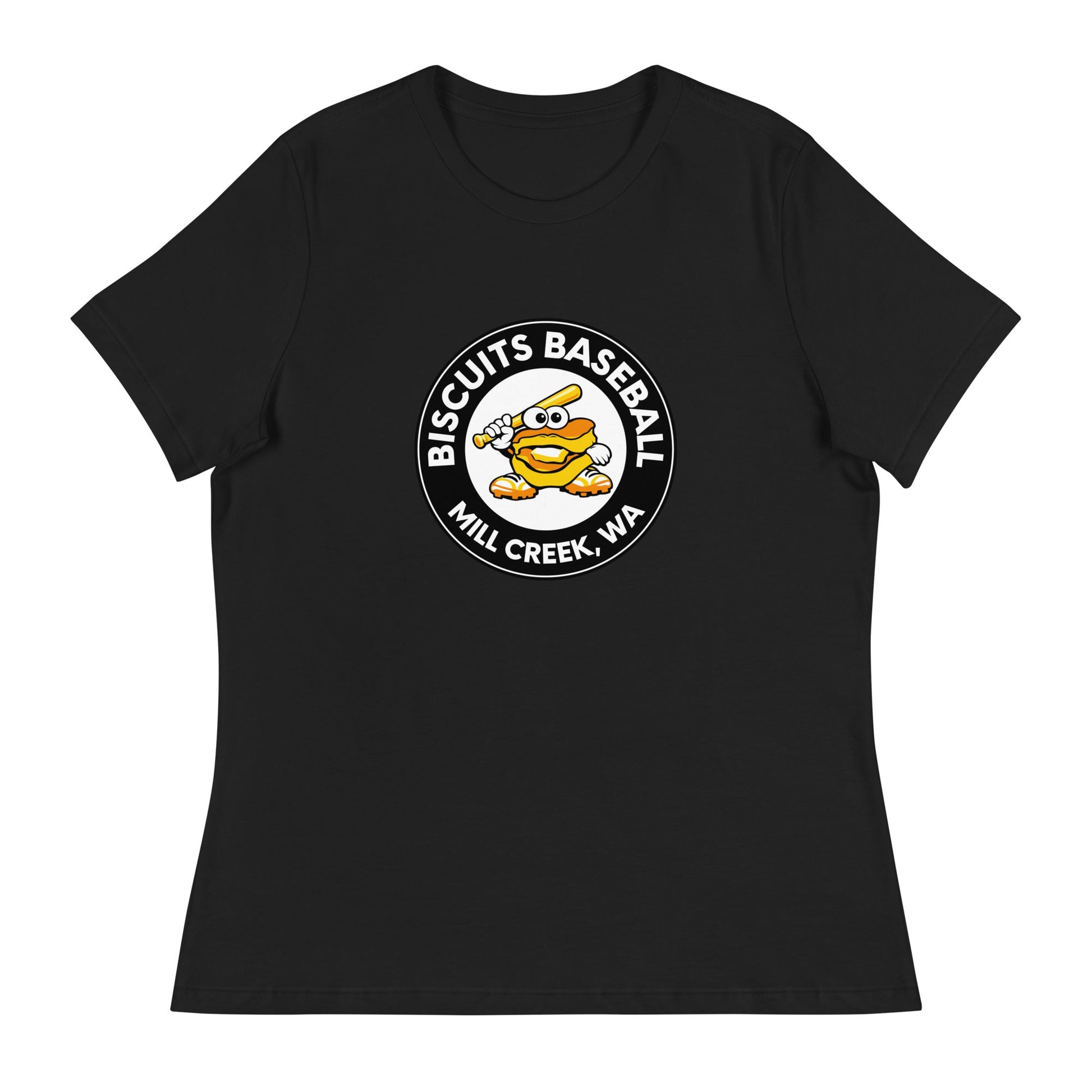 Performance | Women's Relaxed T Shirt | Biscuits Baseball MCLL | Mascot Logo