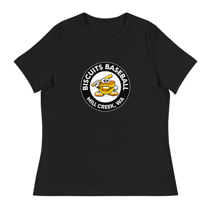 Performance | Women's Relaxed T Shirt | Biscuits Baseball MCLL | Mascot Logo