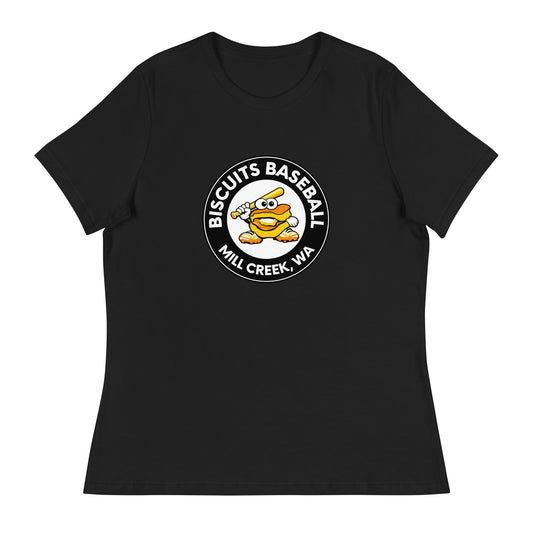 Performance | Women's Relaxed T Shirt | Biscuits Baseball MCLL | Mascot Logo