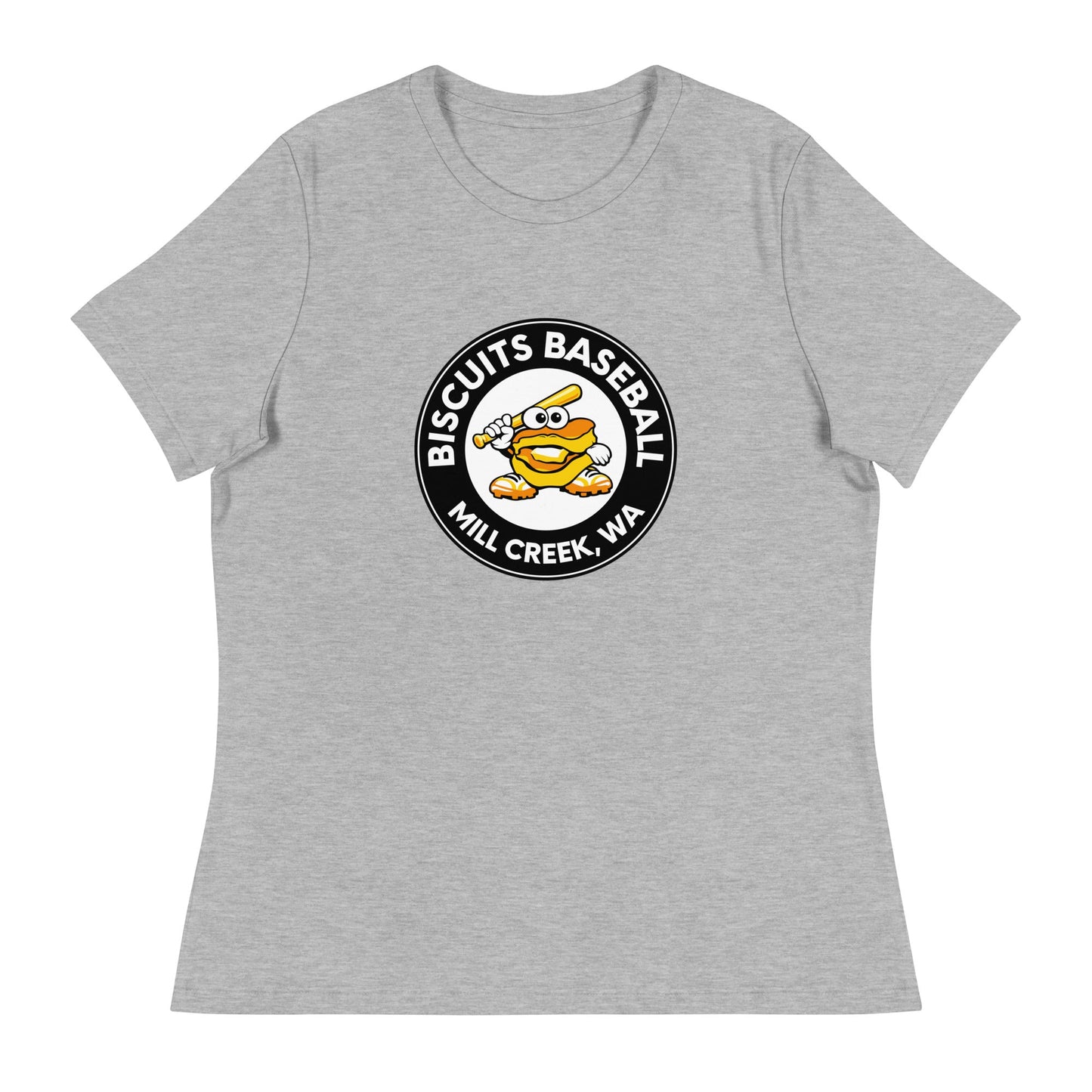 Performance | Women's Relaxed T Shirt | Biscuits Baseball MCLL | Mascot Logo