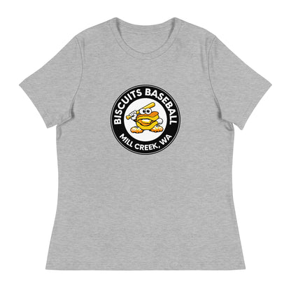 Performance | Women's Relaxed T Shirt | Biscuits Baseball MCLL | Mascot Logo