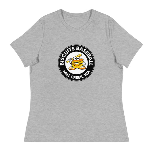 Performance | Women's Relaxed T Shirt | Biscuits Baseball MCLL | Mascot Logo