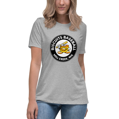 Performance | Women's Relaxed T Shirt | Biscuits Baseball MCLL | Mascot Logo