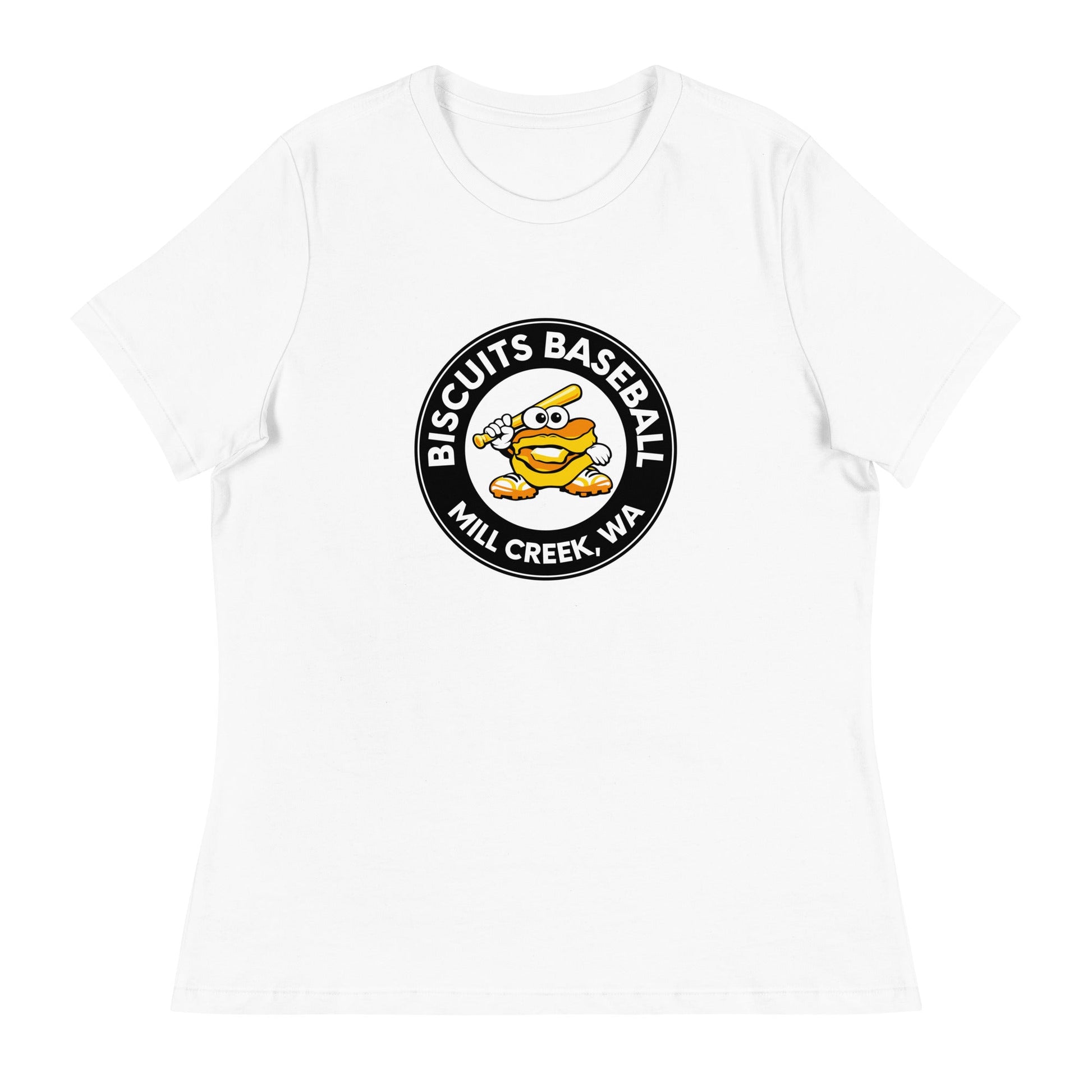 Performance | Women's Relaxed T Shirt | Biscuits Baseball MCLL | Mascot Logo