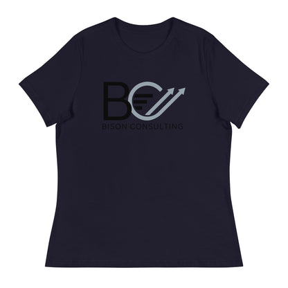 Performance | Women's Relaxed T Shirt | Bison Consulting | BC Crest Logo