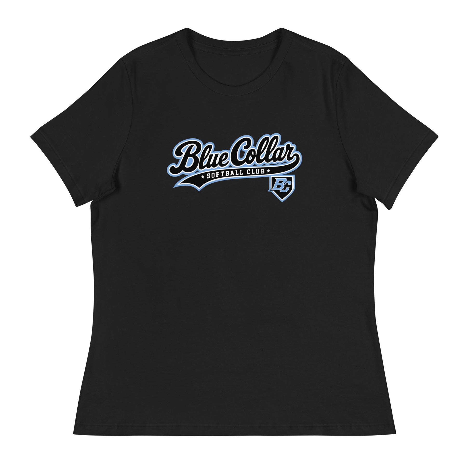 Performance | Women's Relaxed T Shirt | Blue Collar Softball 2034 | Foundry Logo